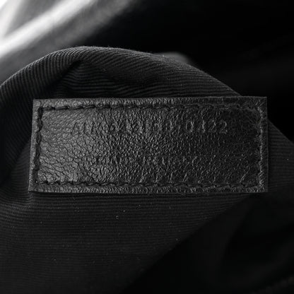 Saint Laurent Crinkled Calfskin Matelasse Monogram Medium Niki Chain Satchel Black 7 of 10