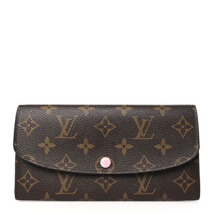 Louis Vuitton Monogram Emilie Wallet Rose Ballerine 1 of 8