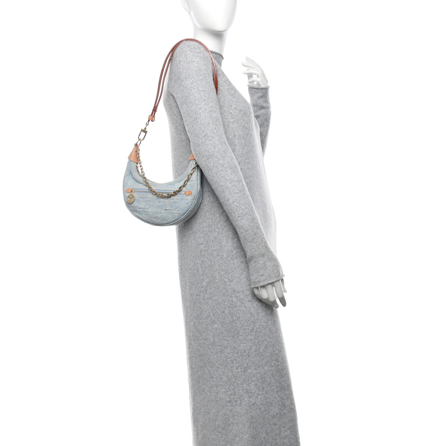 Louis Vuitton Monogram Denim Loop Sky Denim 2 of 9