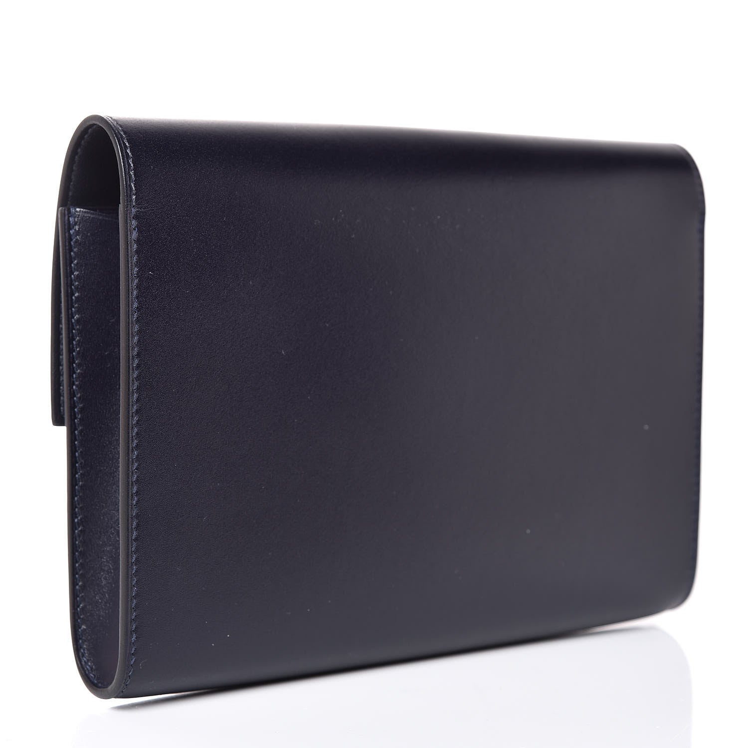 Hermes Villandry Calfskin Alligator 1938 Wallet 19 Bleu Nuit 3 of 8