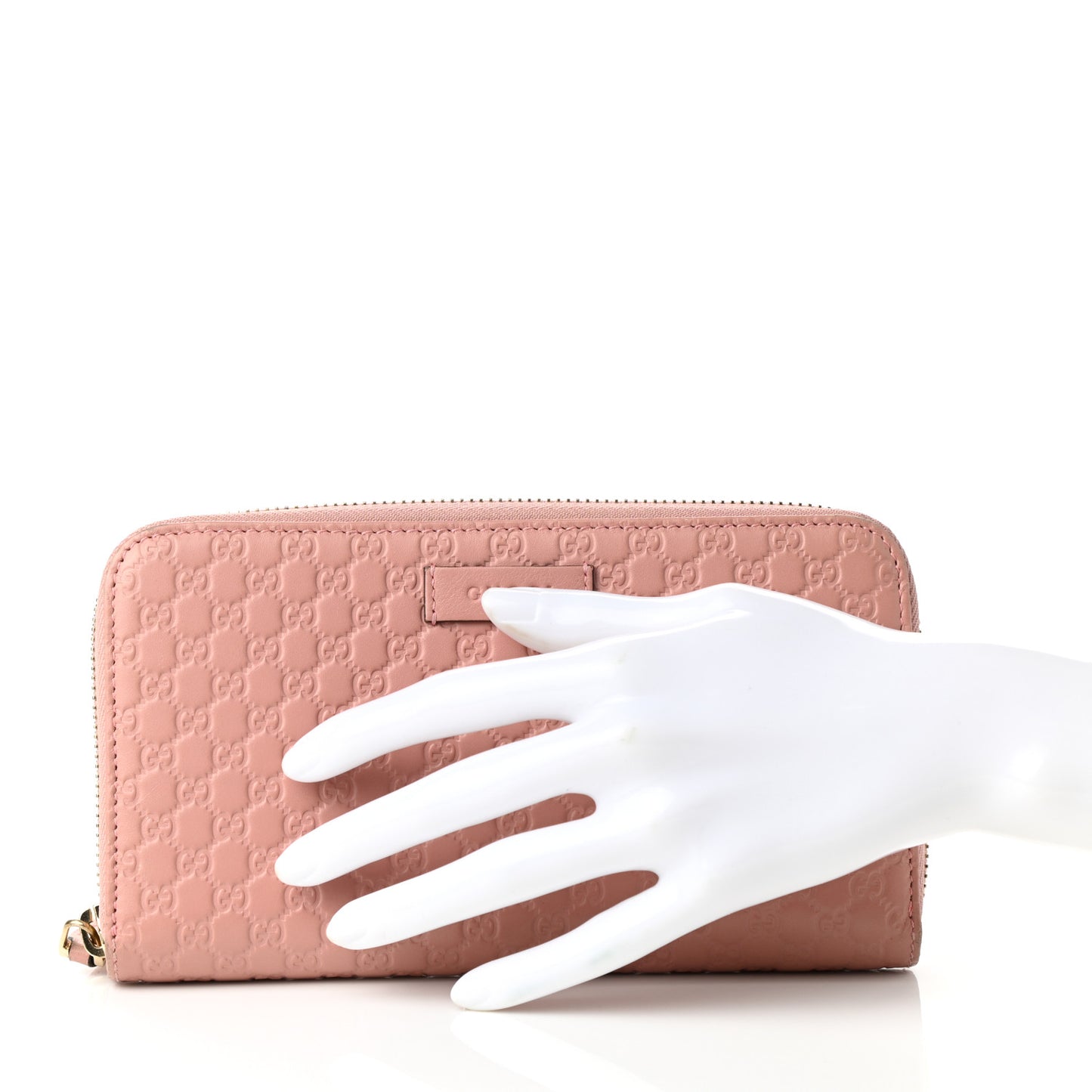 Microguccissima Zip Around Wallet Soft Pink