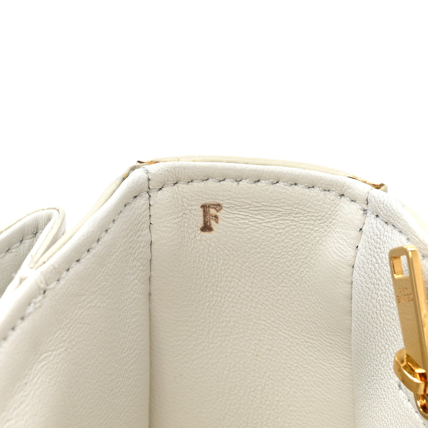 Shiny Calfskin Medium Triomphe White