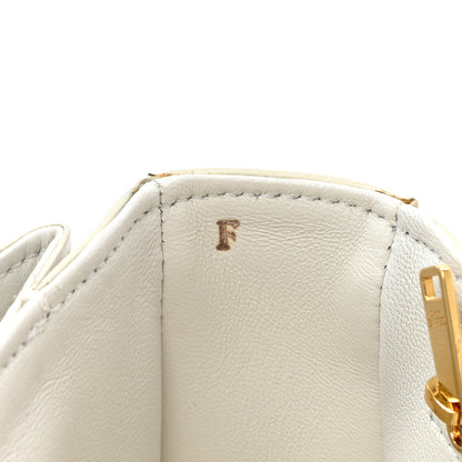 Celine Shiny Calfskin Medium Triomphe White 13 of 18