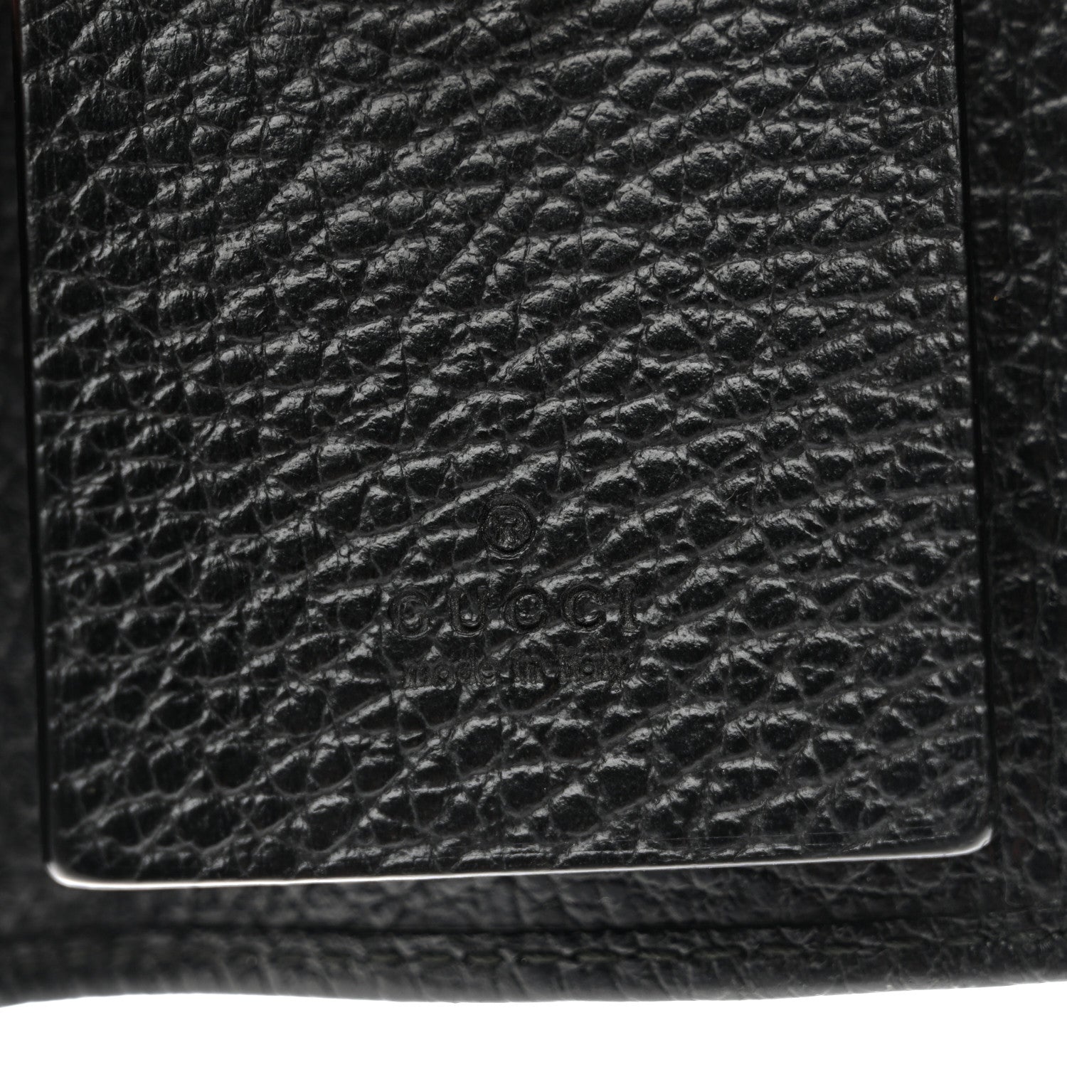 Gucci Pebbled Calfskin GG Marmont 6 Key Holder Black 6 of 8