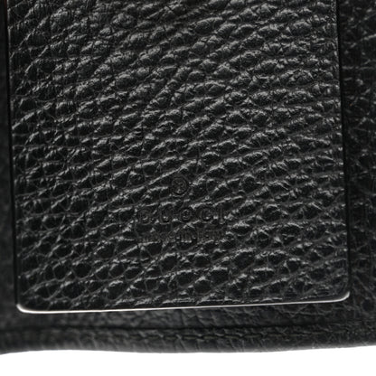 Gucci Pebbled Calfskin GG Marmont 6 Key Holder Black 6 of 8