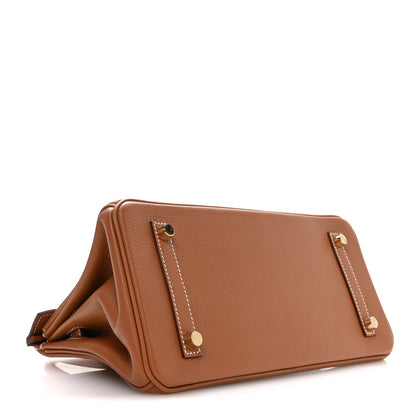 Hermes Evercolor Shoulder Birkin Light 29 Gold 4 of 11
