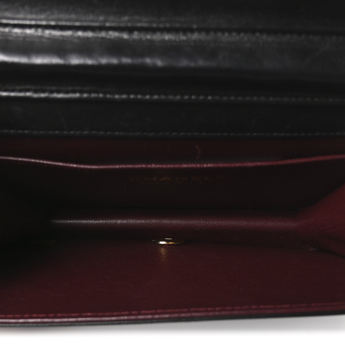 Lambskin Quilted Small Single Flap Black