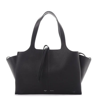 Celine Baby Grained Calfskin Medium Tri-Fold Bag Black 1 of 9