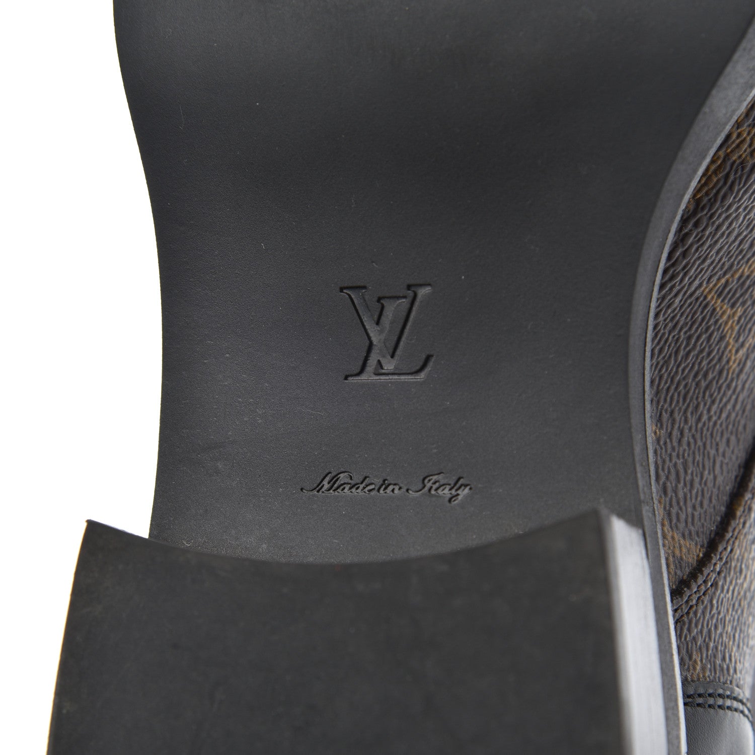 Louis Vuitton Monogram Calfskin Wonderland Flat Ranger Boots 36 Black 7 of 22