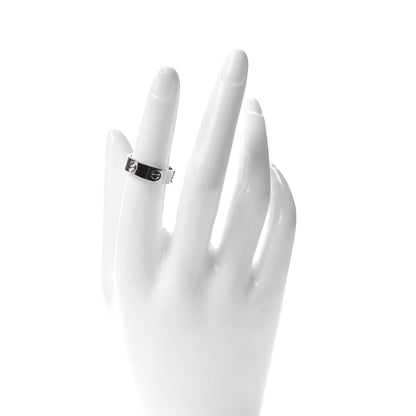 Cartier 18K White Gold 5.5mm LOVE Ring 52 6 2 of 4