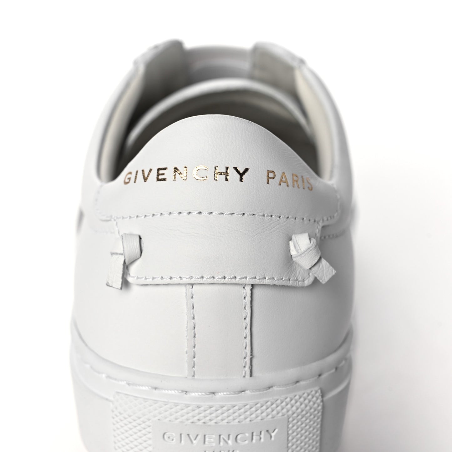 Calfskin Band Logo Womens Urban Street Sneakers 37.5 White