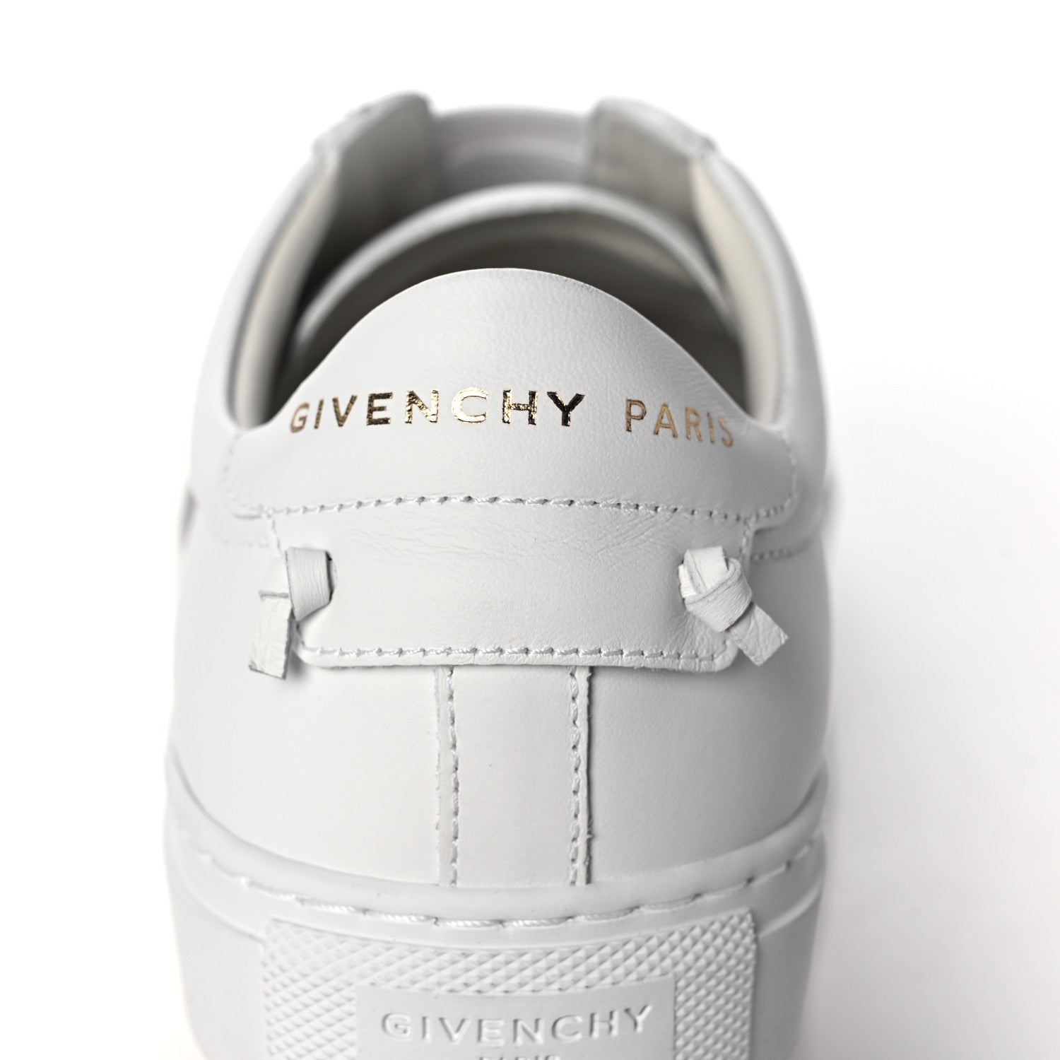 Givenchy Calfskin Band Logo Womens Urban Street Sneakers 37.5 White 10 of 11