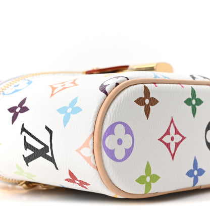 Louis Vuitton LV x TM Monogram Multicolor Vanity Chain Pouch White 7 of 8