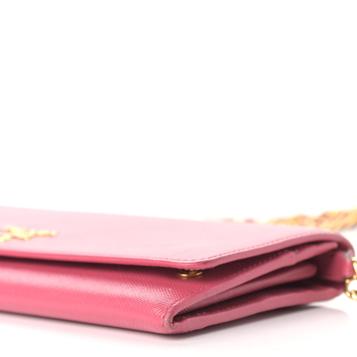 Saffiano Metal Oro Chain Wallet Ibisco
