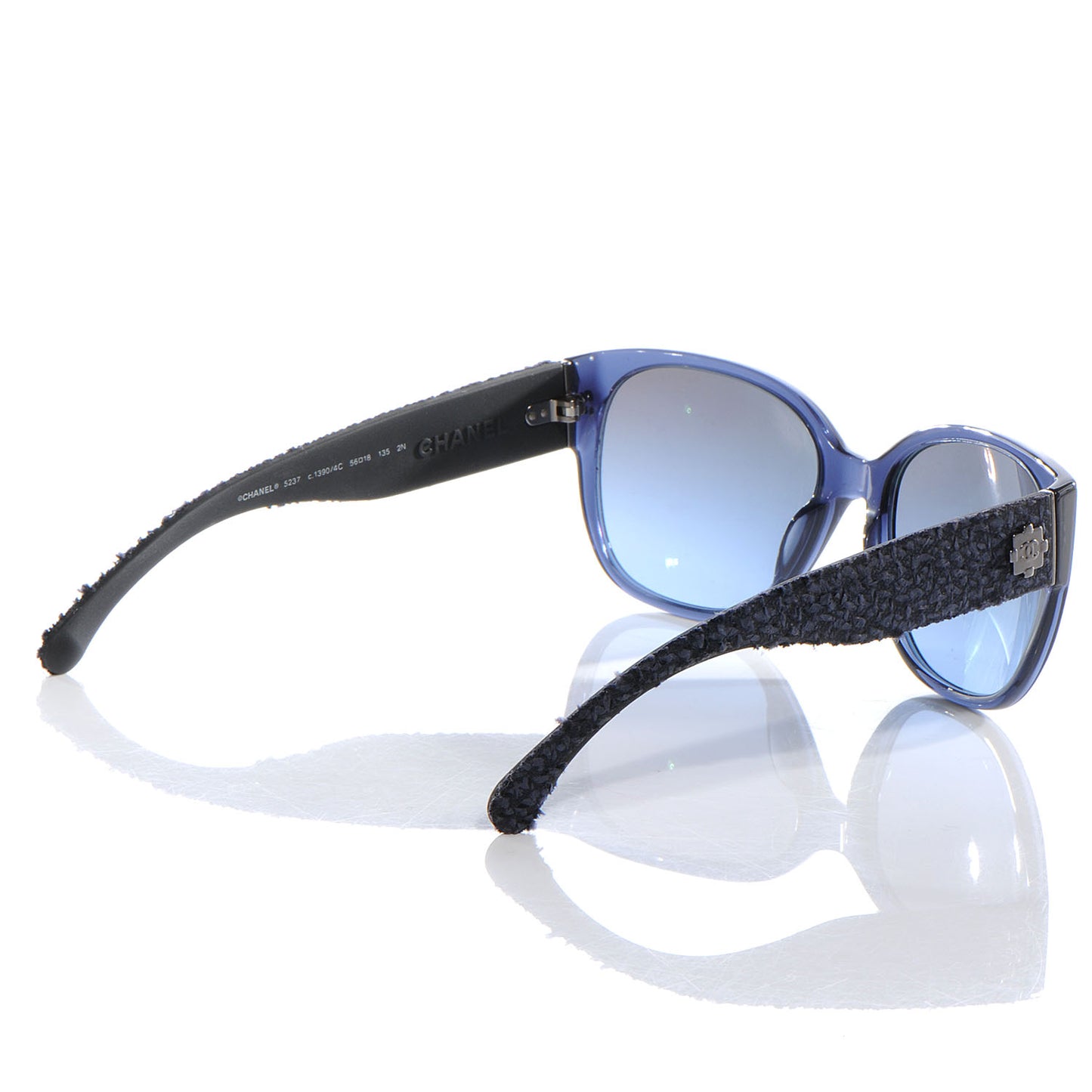 Acetate Tweed Boy Sunglasses Navy