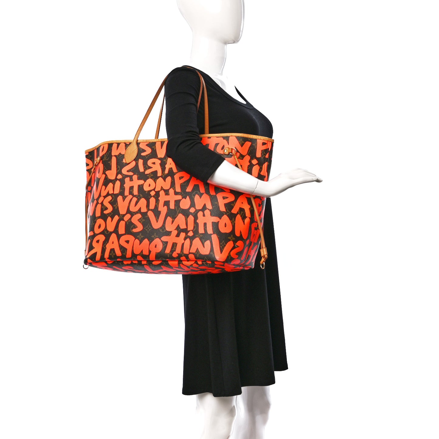 Monogram Graffiti Neverfull GM Orange