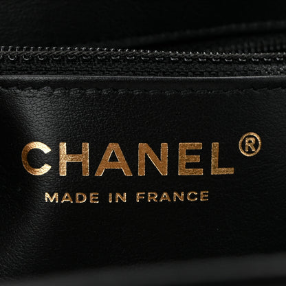 Chanel Shiny Aged Calfskin Quilted Nano Kelly Shopper Black Black 6 of 11