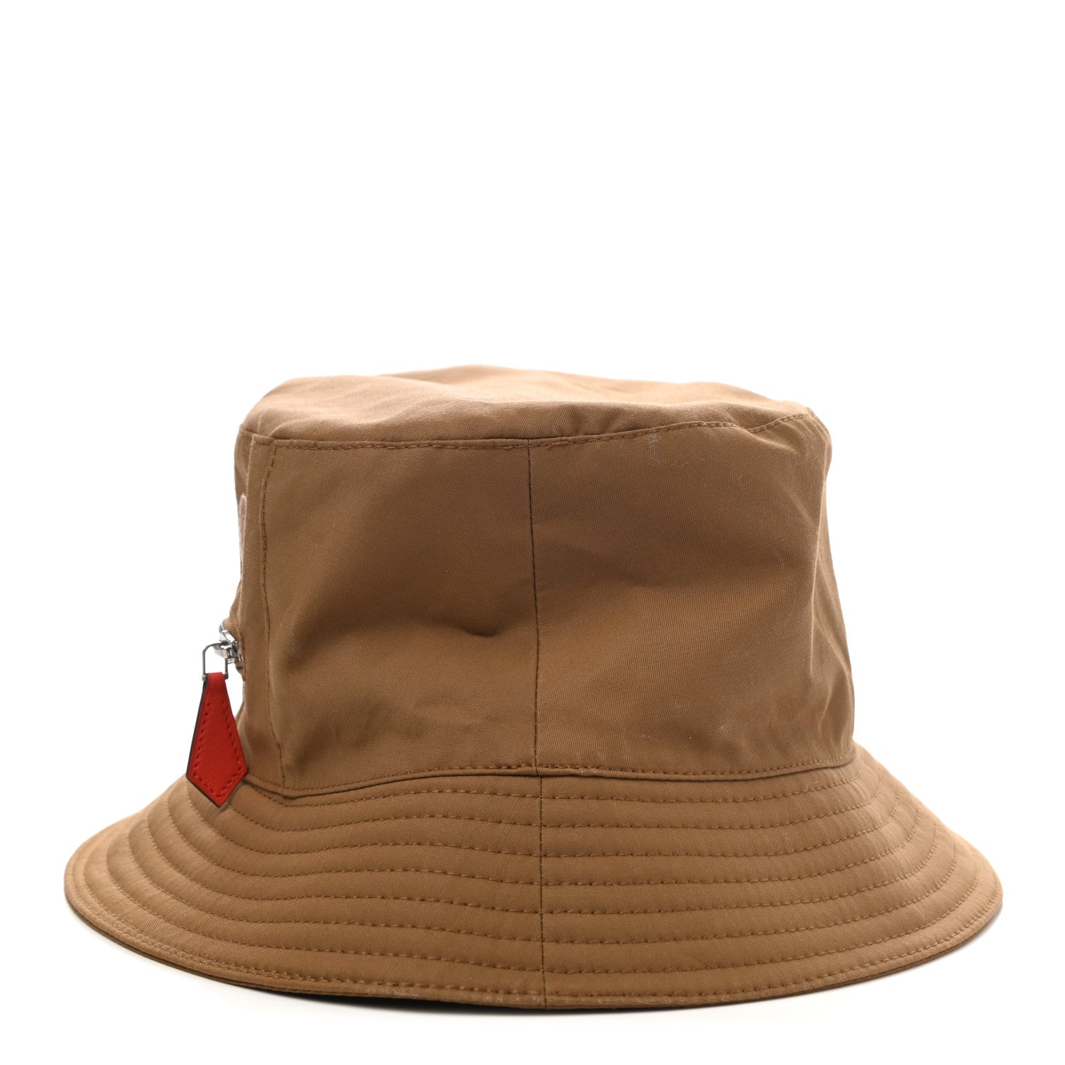 Hermes Gabardine Cotton Swift Bob Elvis Robot Bucket Hat 59 Brun Sepia Gold Capucine 4 of 9