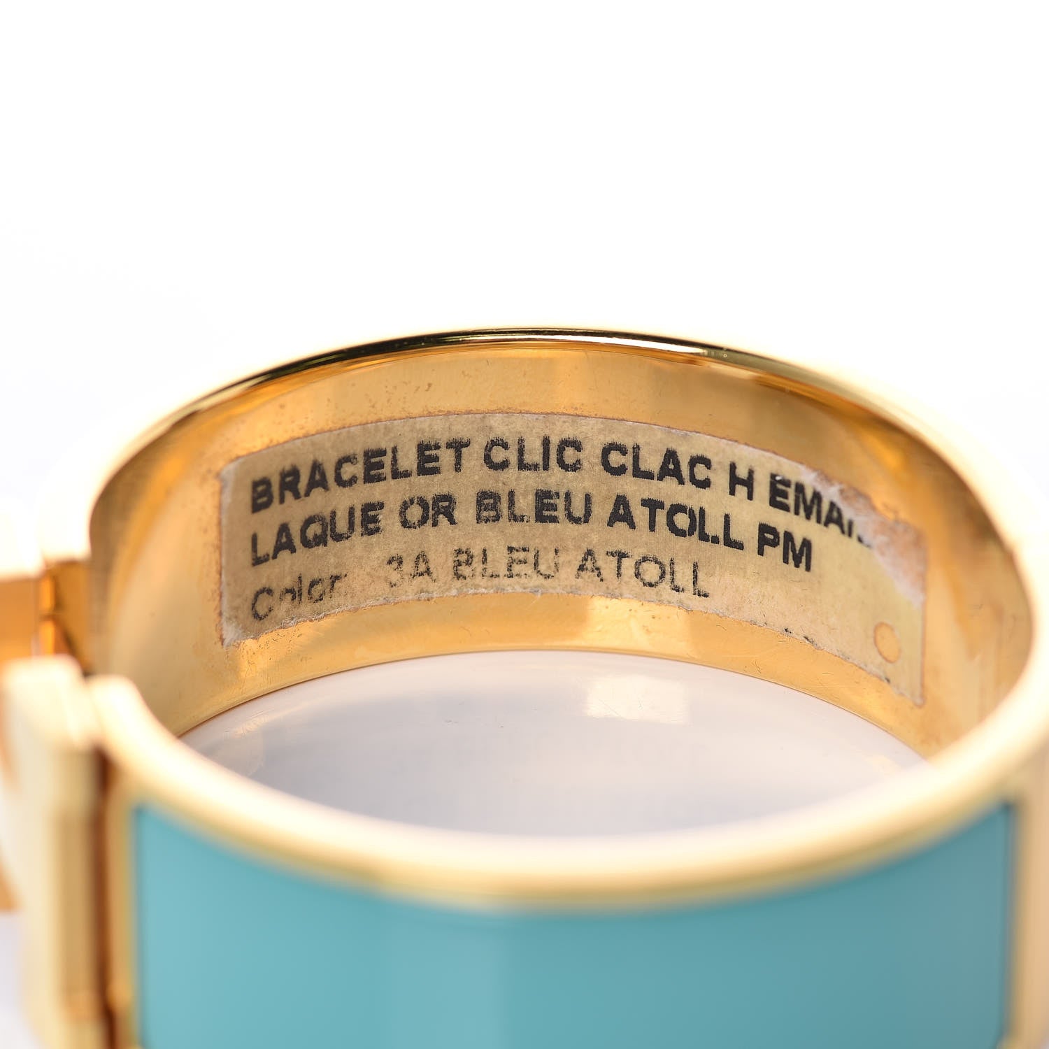 Hermes Enamel Wide Clic Clac H Bracelet PM Bleu Atoll 5 of 8