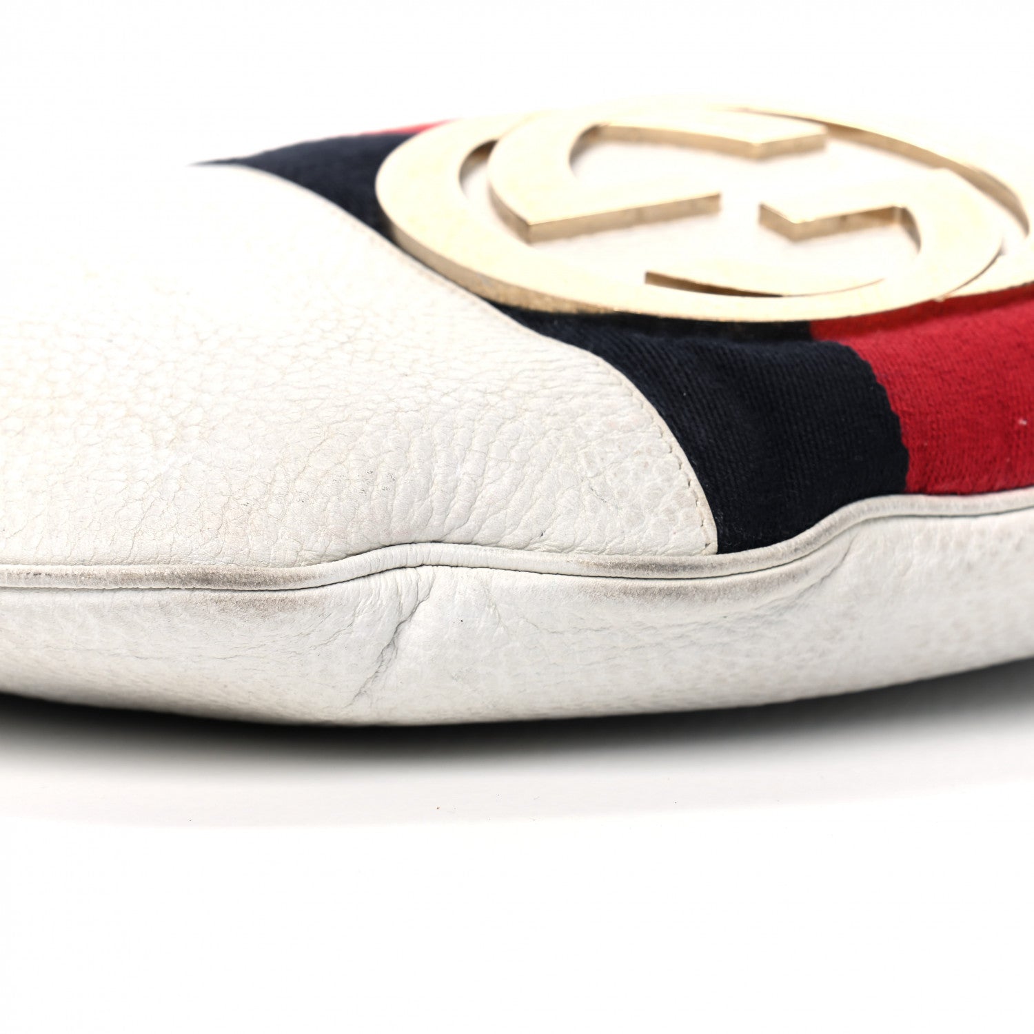 Gucci Calfskin Web Blondie Hobo White 6 of 18