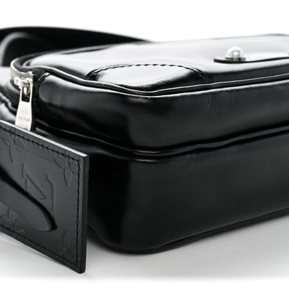 Louis Vuitton Calfskin Nil City Shoulder Bag Night Black 8 of 10
