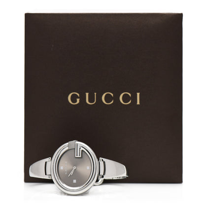 Gucci Stainless Steel 36mm Guccissima Quartz Watch Brown 5 of 5