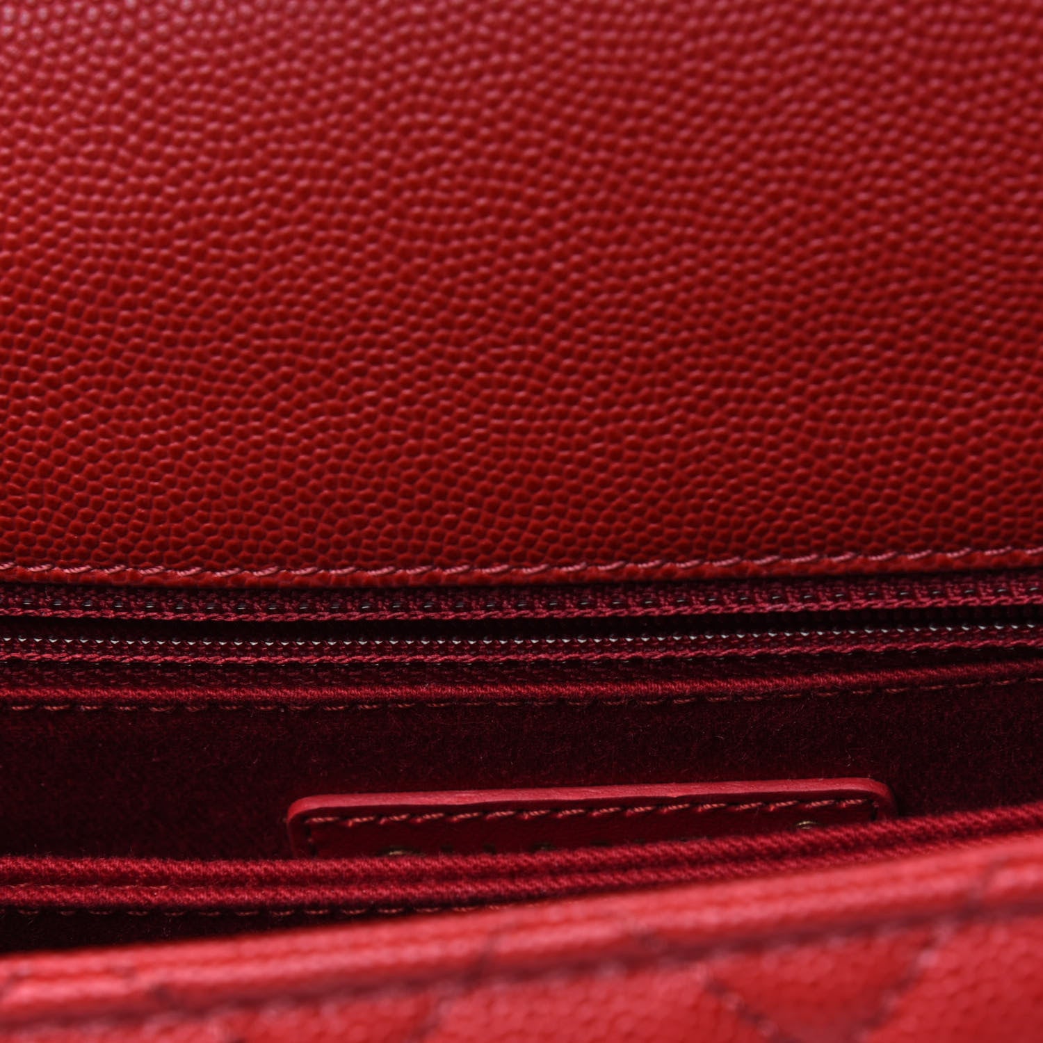 Chanel Caviar Lizard Embossed Quilted Mini Coco Handle Flap Red 7 of 19
