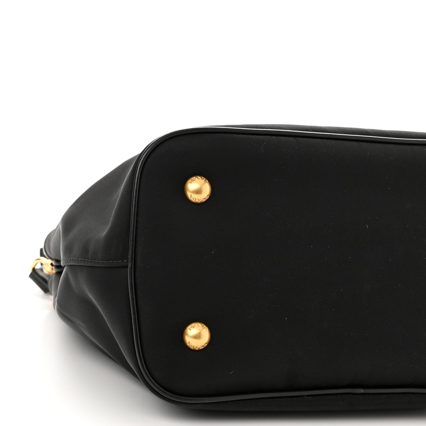 Tessuto Nylon Soft Calf Small Tote Black