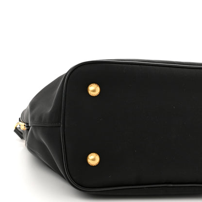 Prada Tessuto Nylon Soft Calf Small Tote Black 9 of 10