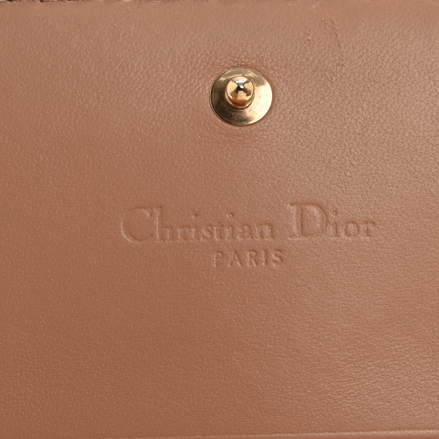 Christian Dior Patent Cannage Mini Lady Dior Wallet Beige 6 of 14