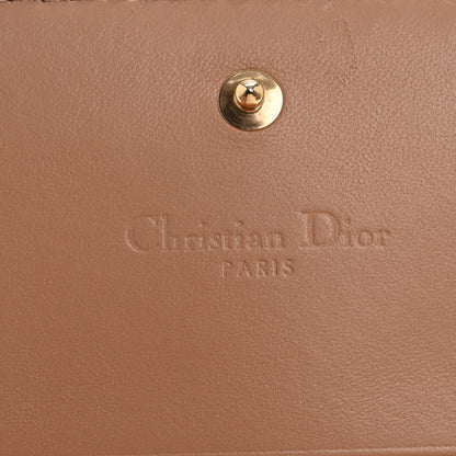 Christian Dior Patent Cannage Mini Lady Dior Wallet Beige 6 of 14