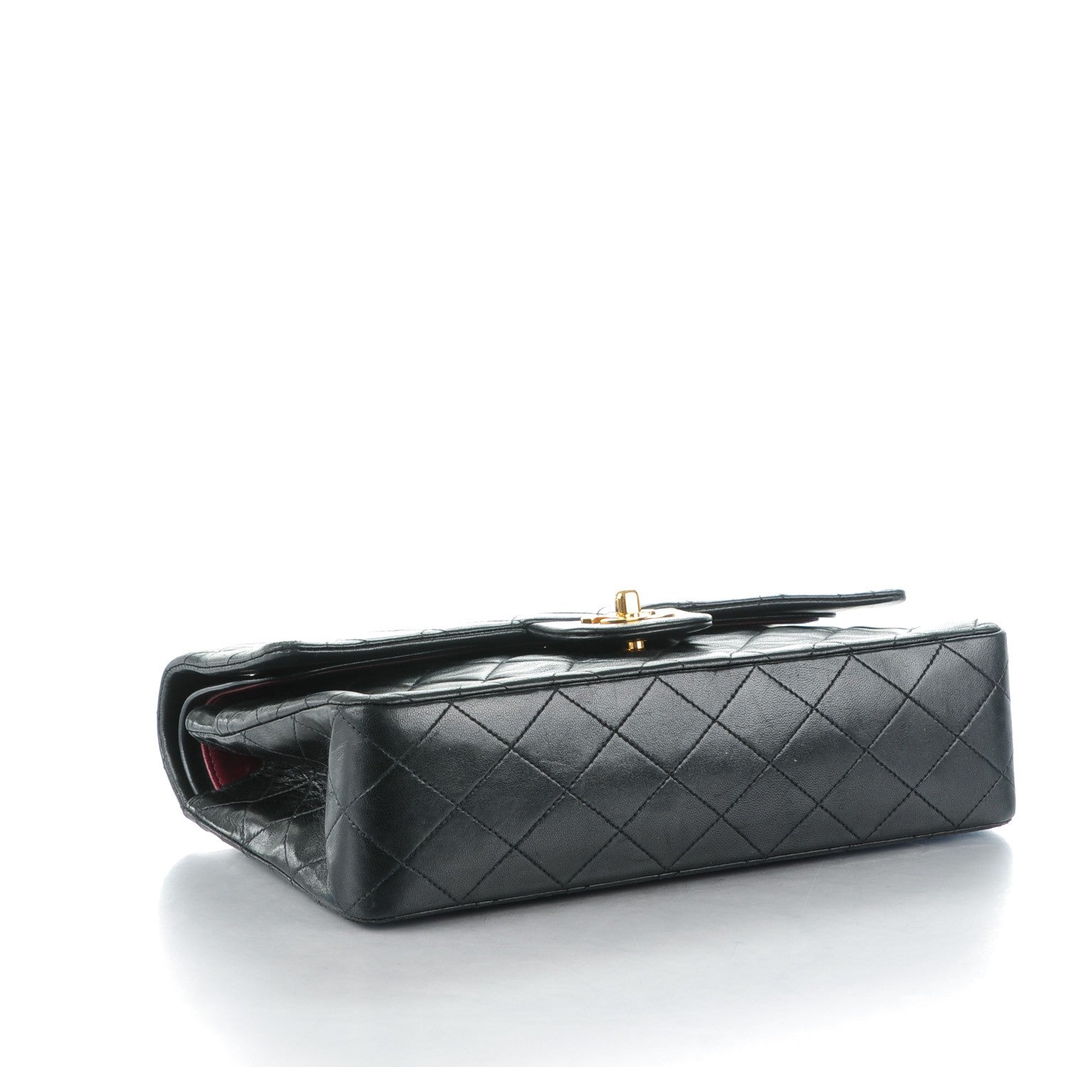 Chanel Lambskin Quilted Medium Double Flap Black 4 of 9