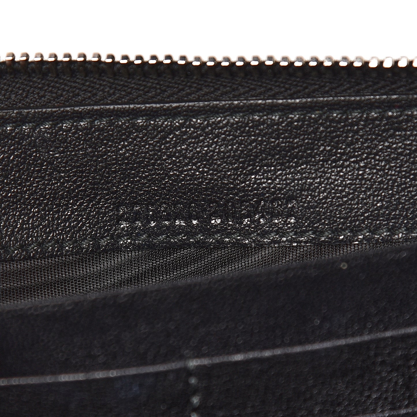 Nappa Studded Skull Continental Zip Wallet Black