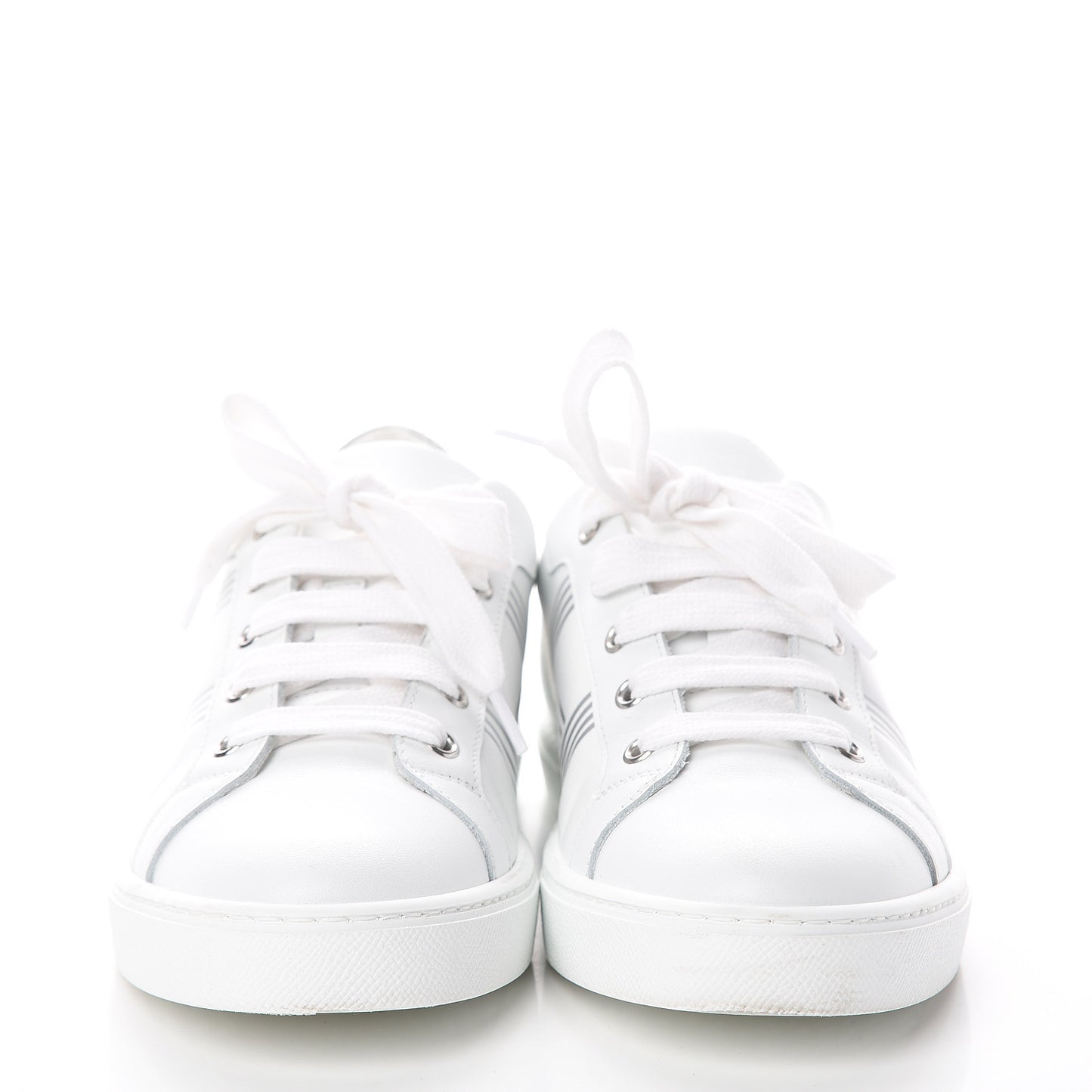 Nappa Womens Avantage Sneakers 38 White Argent