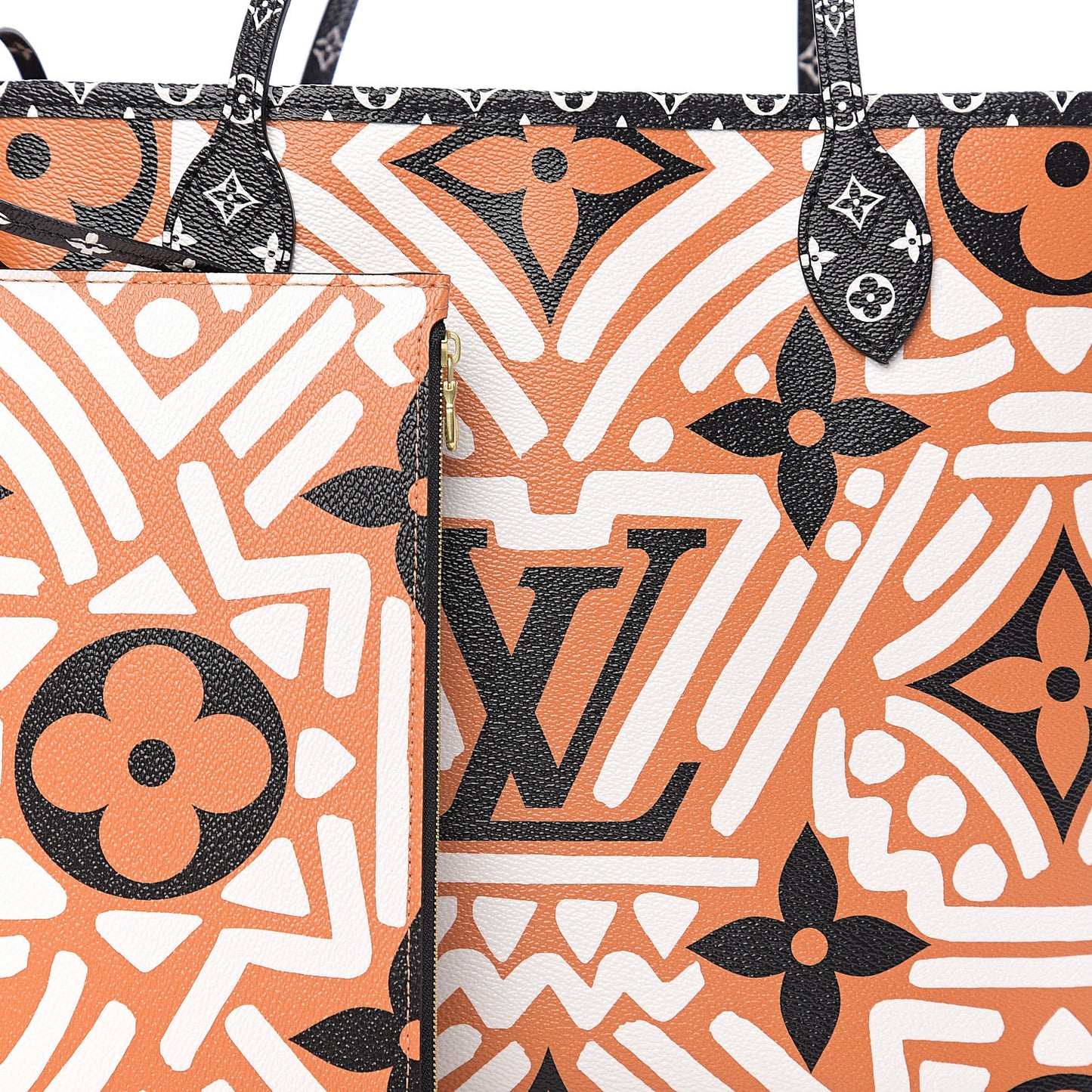 Monogram Giant Crafty Neverfull MM Creme Caramel