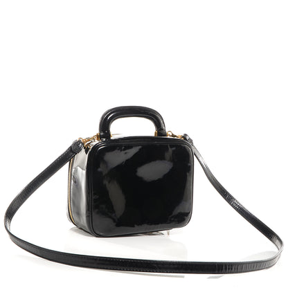 Chanel Patent Vanity Cosmetic Case Black 3 of 7