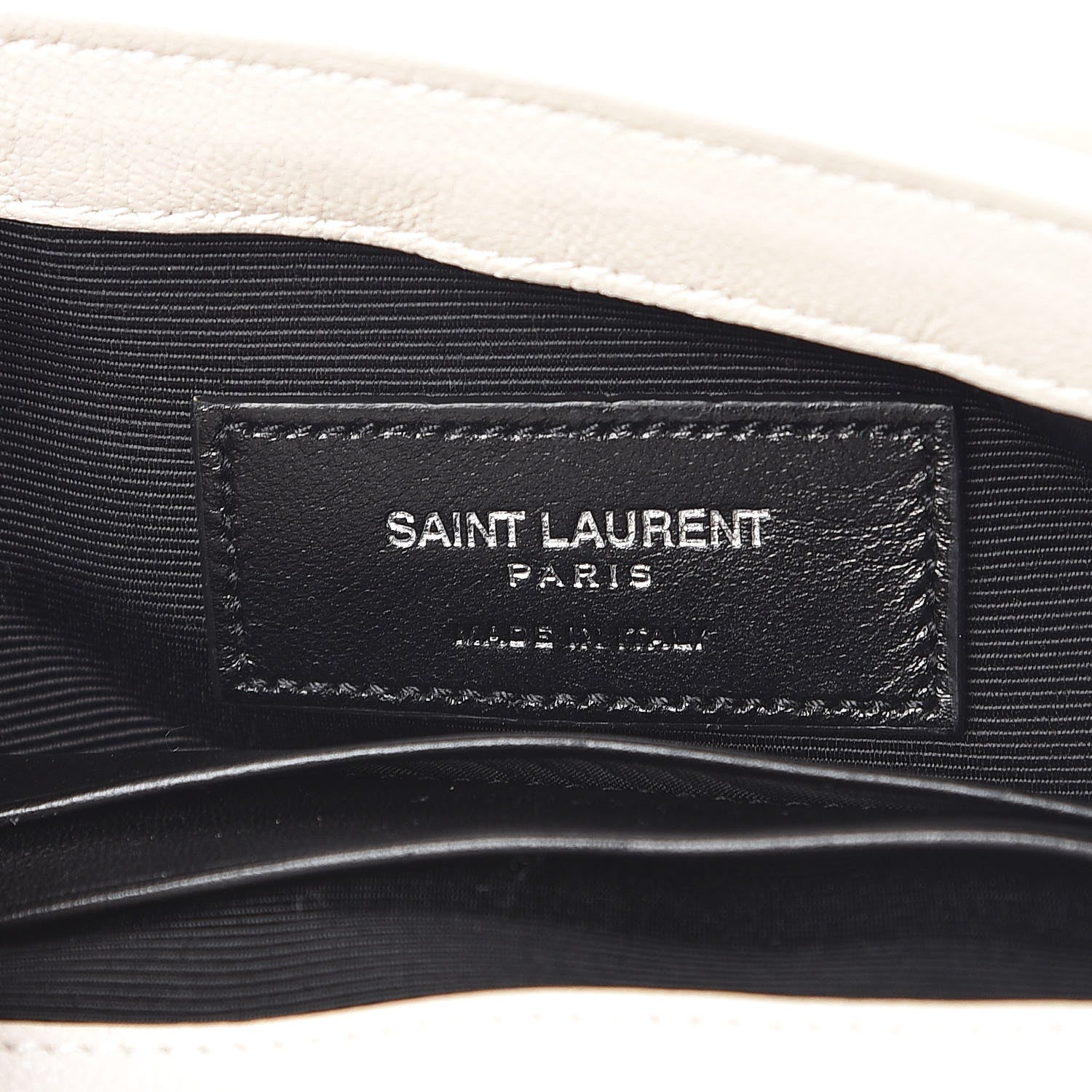 Saint Laurent Sheepskin Matelasse Monogram Classic Baby Chain Bag White 7 of 17