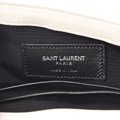 Saint Laurent Sheepskin Matelasse Monogram Classic Baby Chain Bag White 7 of 17