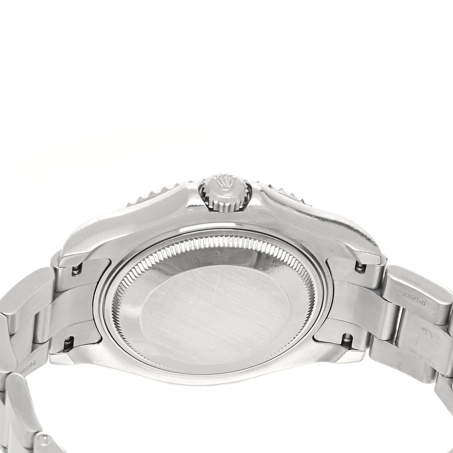 Rolex Stainless Steel Platinum 35mm Yacht-Master Watch Silver 168622 4 of 4