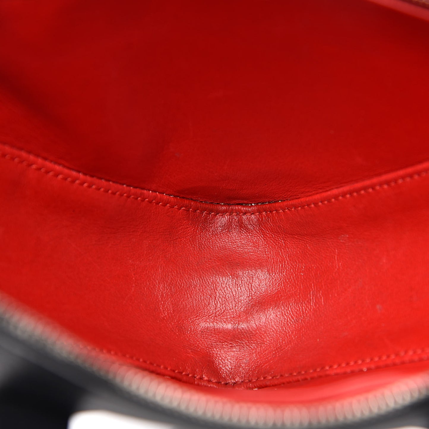 Calfskin XS Triangle Duffle Black
