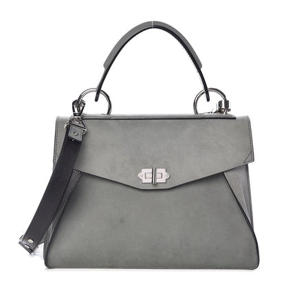 Proenza Schouler Suede Medium Hava Top Handle Bag Heather Grey 1 of 10