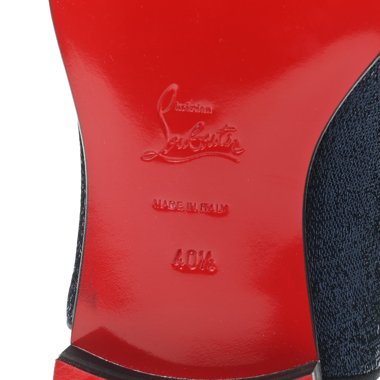 Christian Louboutin Glitter Mens Greggo Orlato Flat Oxfords 40.5 Marine 6 of 7