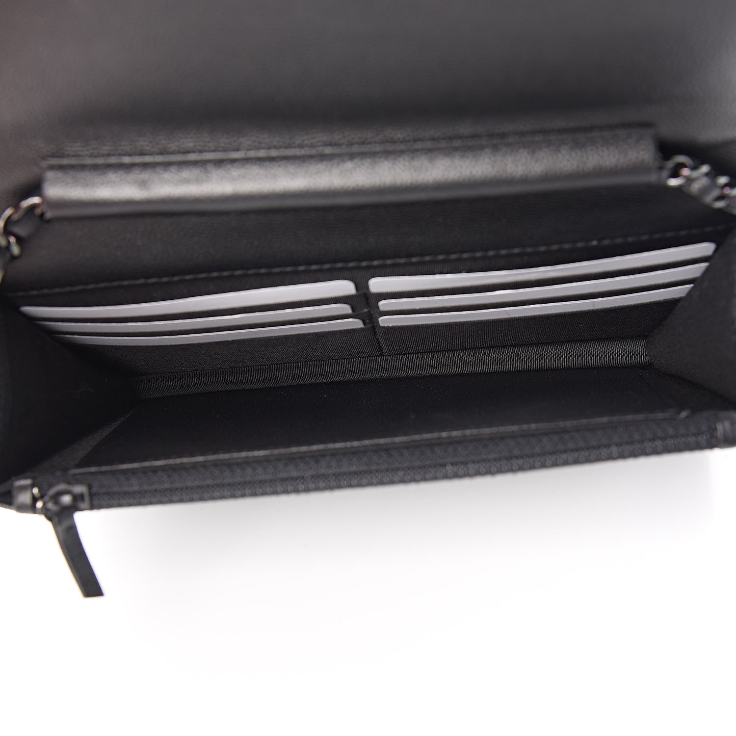 Chanel Caviar Quilted Boy Wallet On Chain WOC So Black 5 of 12