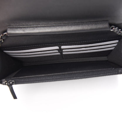 Chanel Caviar Quilted Boy Wallet On Chain WOC So Black 5 of 12