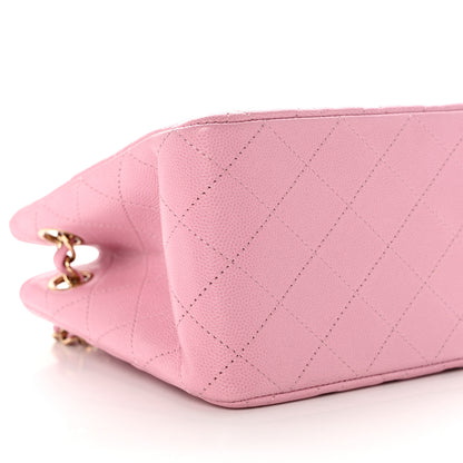 Chanel Caviar Quilted Mini Bucket Bag Pink 8 of 9