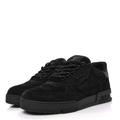 Louis Vuitton Suede Mens LV Trainer Sneakers 8 Black 3 of 8
