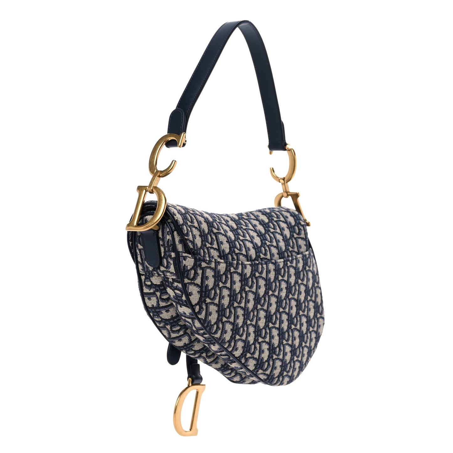 Oblique Saddle Bag Blue