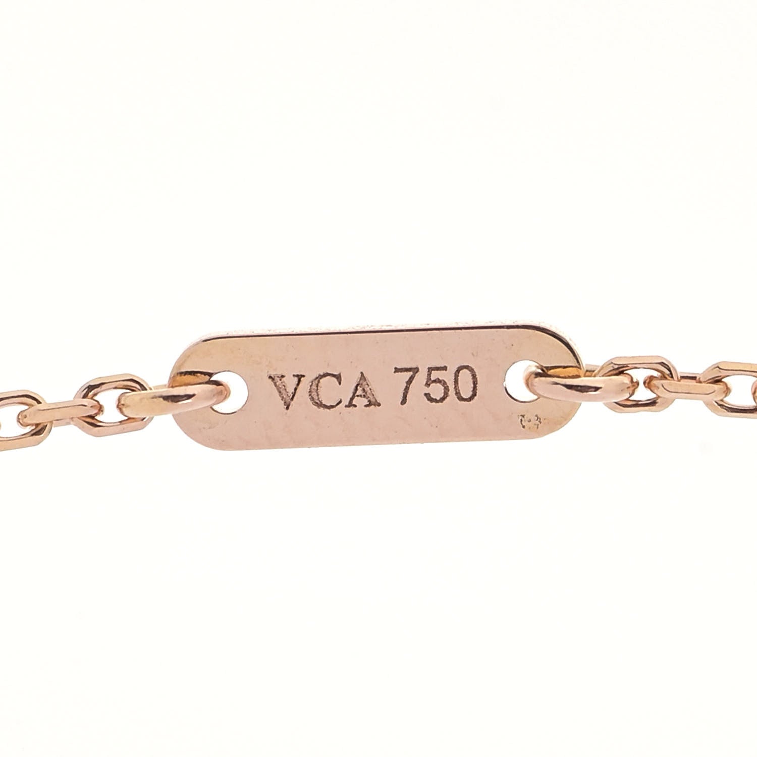 Van Cleef & Arpels 18K Rose Gold Carnelian Sweet Alhambra Heart Pendant Necklace 6 of 6