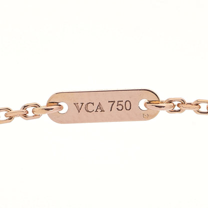 Van Cleef & Arpels 18K Rose Gold Carnelian Sweet Alhambra Heart Pendant Necklace 6 of 6