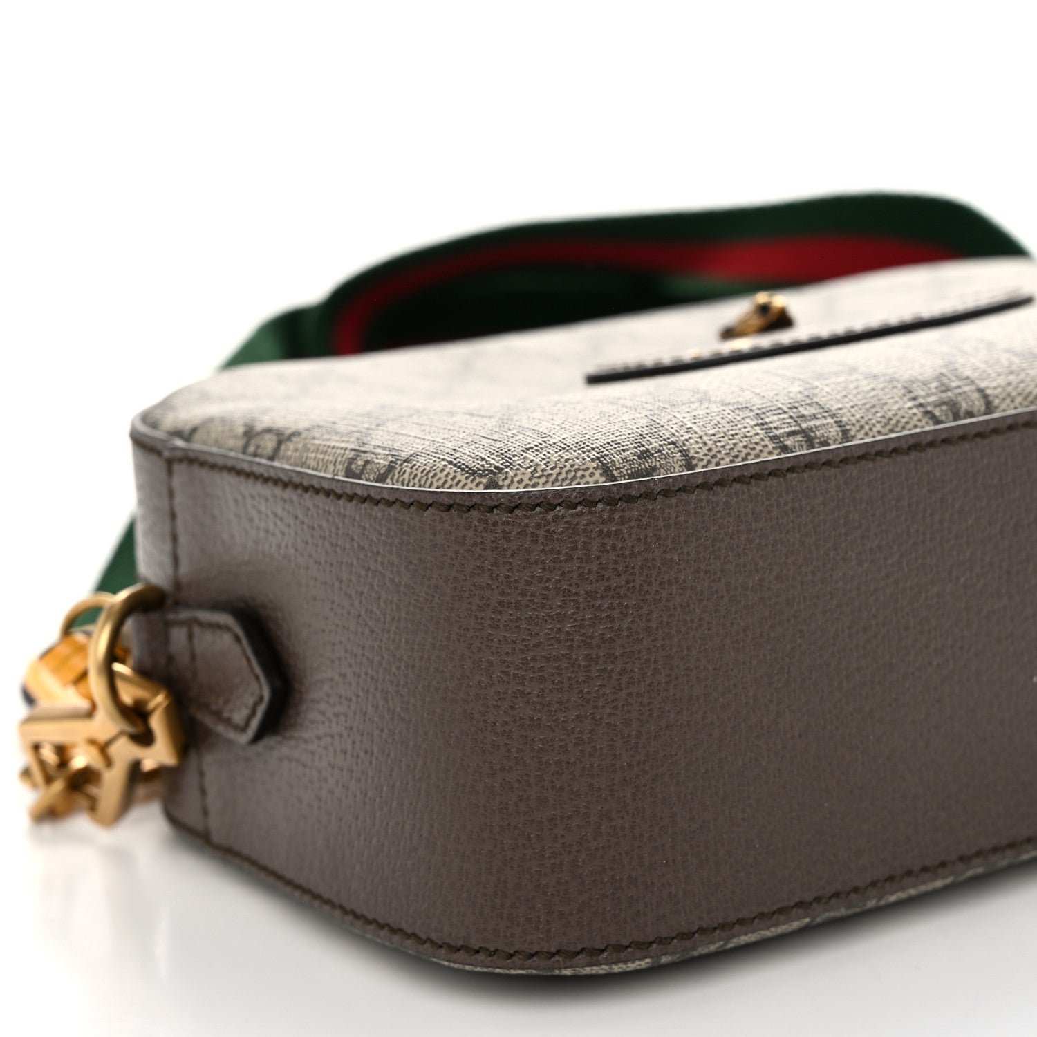 Gucci GG Supreme Monogram Web Neo Vintage Shoulder Bag Beige New Acero Crop 9 of 11